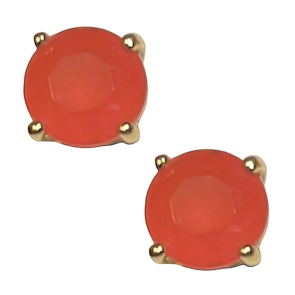 KATE SPADE • Pink Coral Gumdrop Stud Earrings - Picture 1 of 7